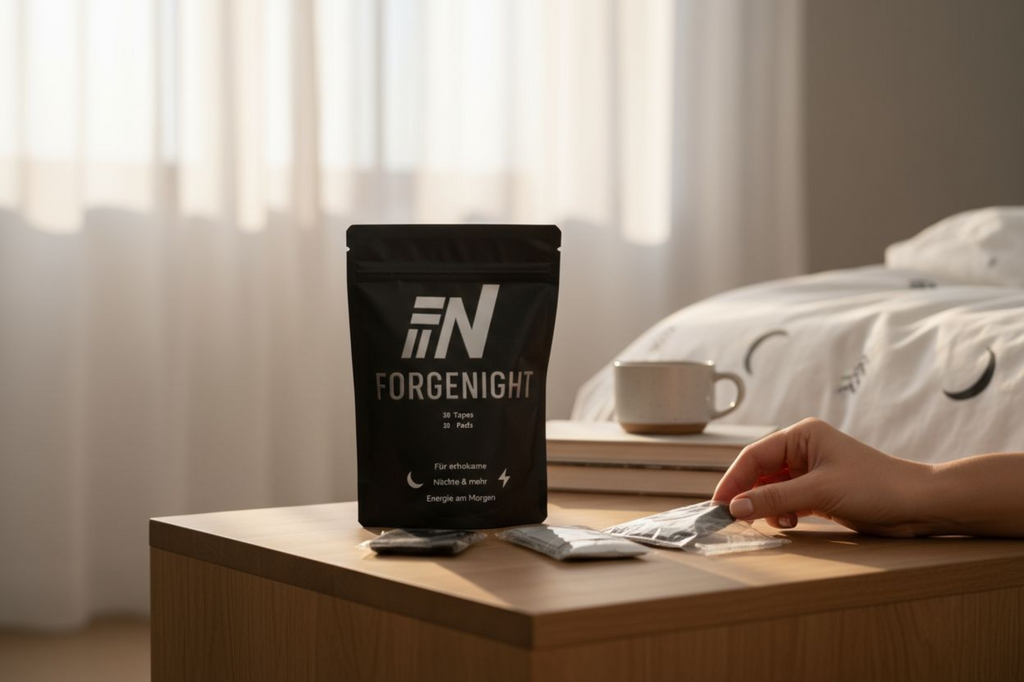 ForgeNight Atemmodul – Nasenpflaster für freie Atmung 30 Pflaster + 30 Reinigungstücher